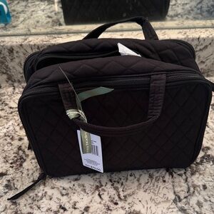 Vera Bradley Black Quilted Travel Cosmetic Organizer
NWT